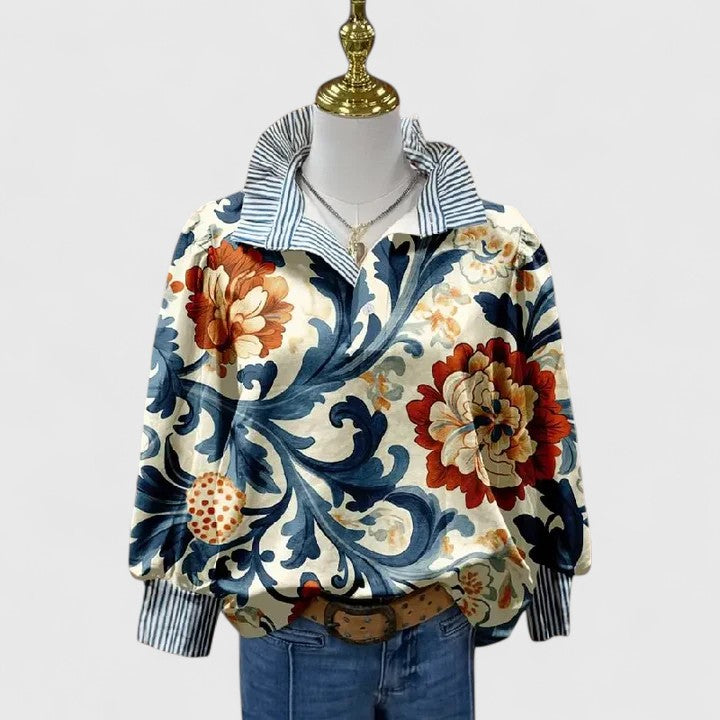 Therese | Elegant Floral Blouse