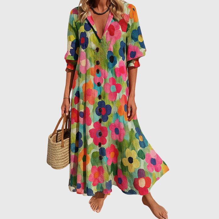 Jasmine™ | Elegant Slimming Midi Dress