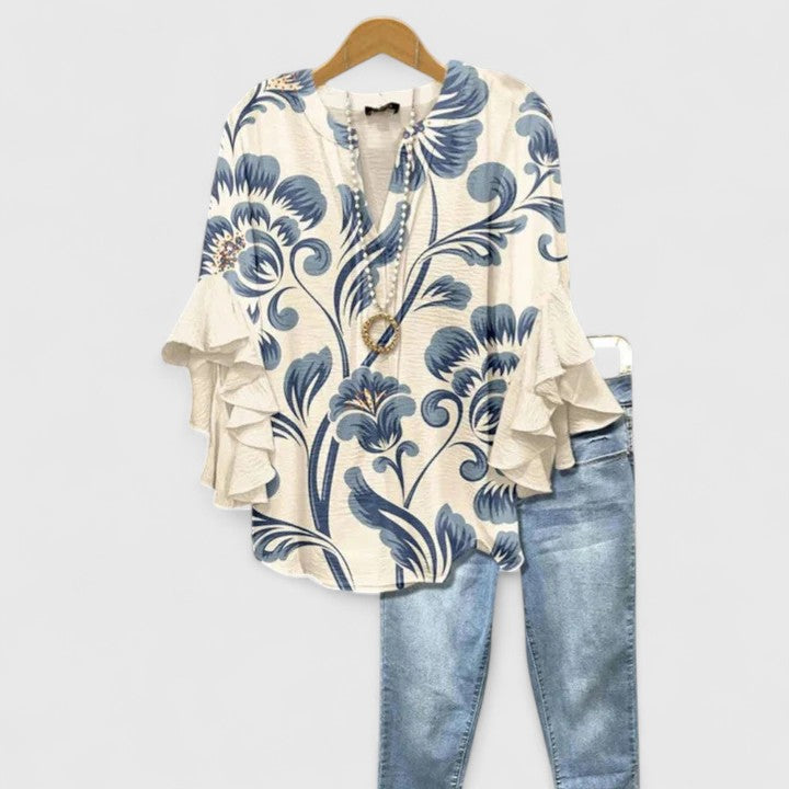 Taylisse | Sophisticated Printed Blouse
