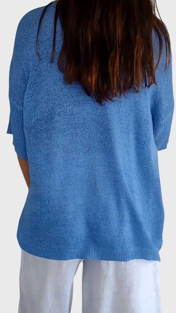 Cassandra™ | Elegant V-Neck Slim Fit Top