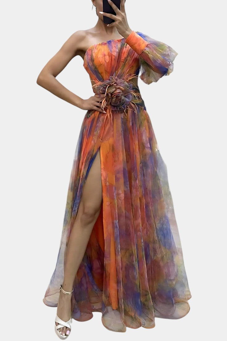 Danyzhel | Elegant Side-Slit Maxi Dress