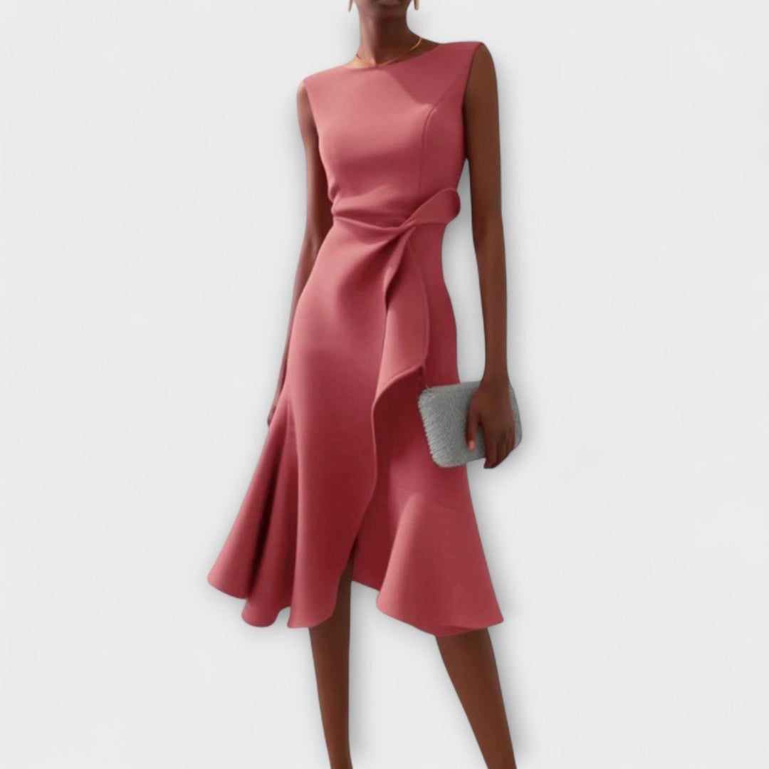 Darlene | Sophisticated Structured Midi Dress