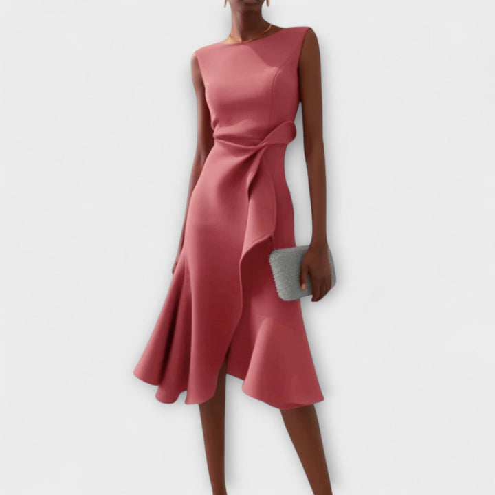 Darlene | Sophisticated Structured Midi Dress