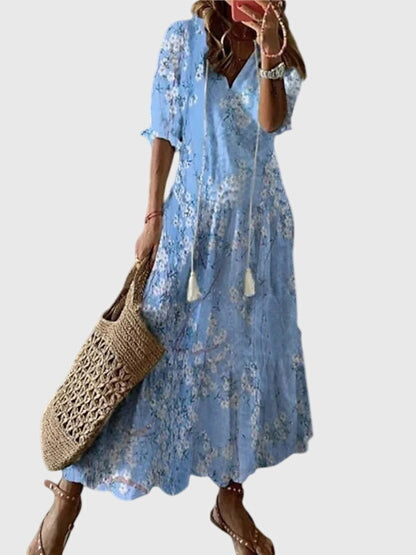 Amalia™ | Boho Vintage Maxi Dress
