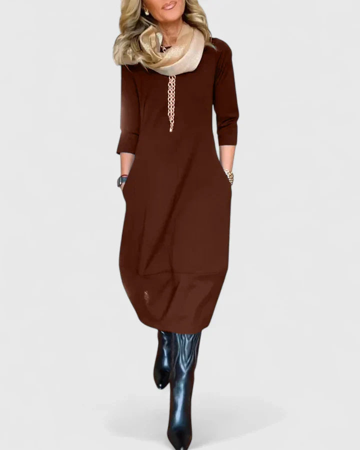 Danyshka | Elegant Pleated Midi Dress