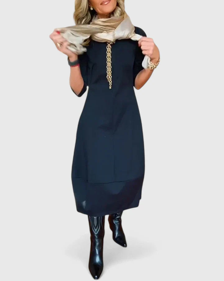Danyshka | Elegant Pleated Midi Dress