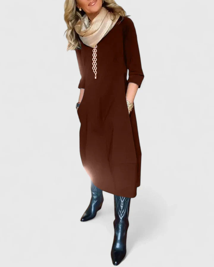 Danyshka | Elegant Pleated Midi Dress