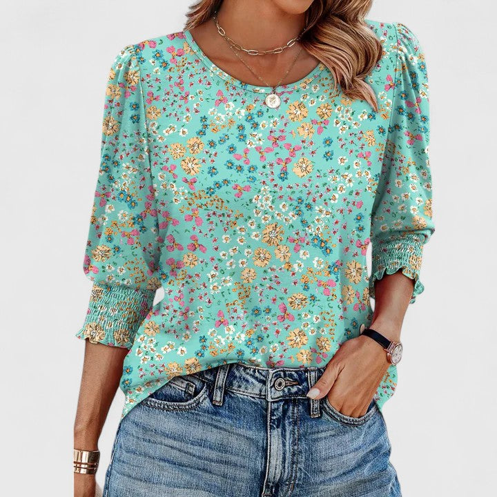 Solara | Elegant Smocked Detail Top