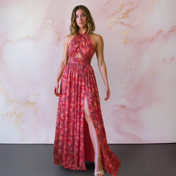 Cora | Floral Maxi Wedding Guest Dress