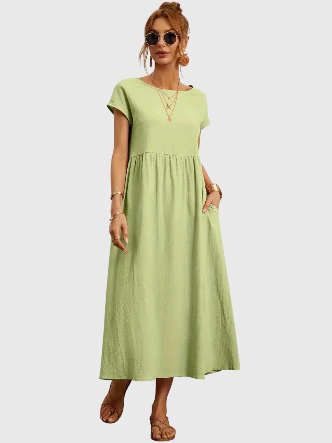 Giselle™ | Casual Pocket Midi Dress
