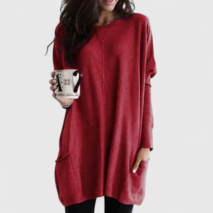 Amaryzeth™ | Relaxed Tunic Midi Dress