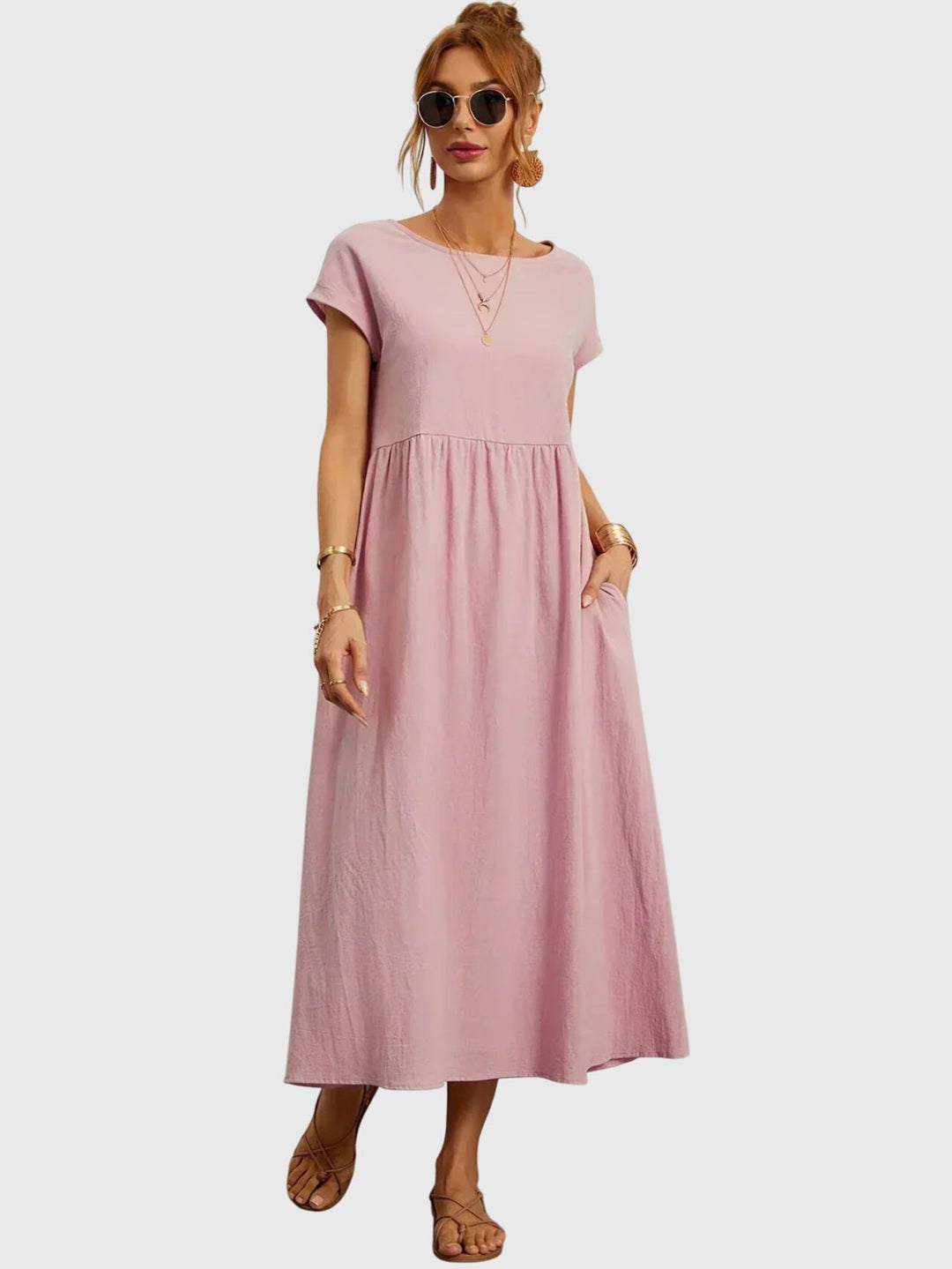 Giselle™ | Casual Pocket Midi Dress