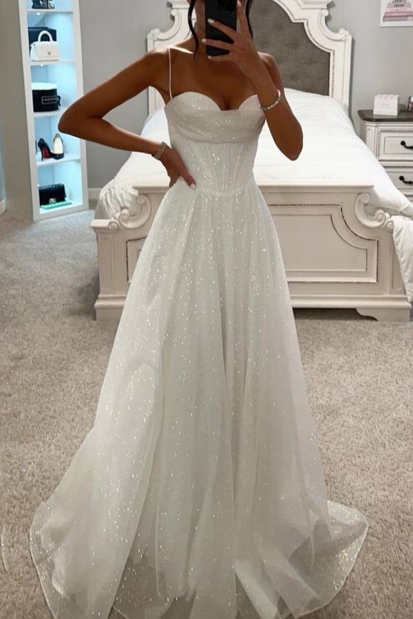 Victoria | Glitter Ball Gown Wedding Guest Dress