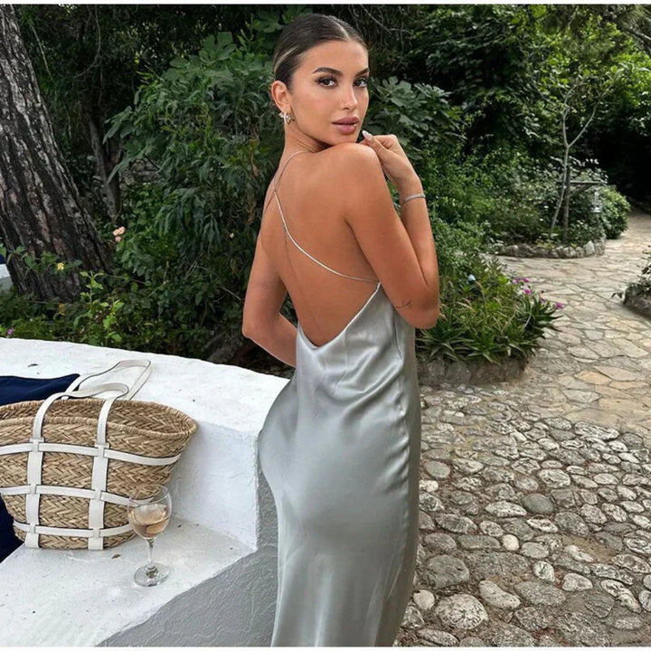 Noemi | Halter Neck Wedding Guest Dress