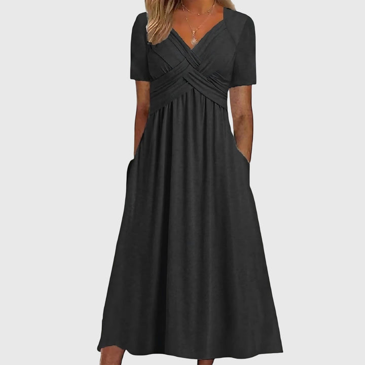 Viola™ | Flattering Tummy Control Midi Dress