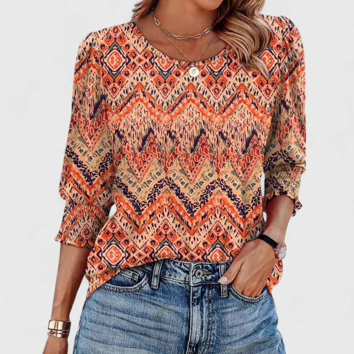 Solara | Elegant Smocked Detail Top