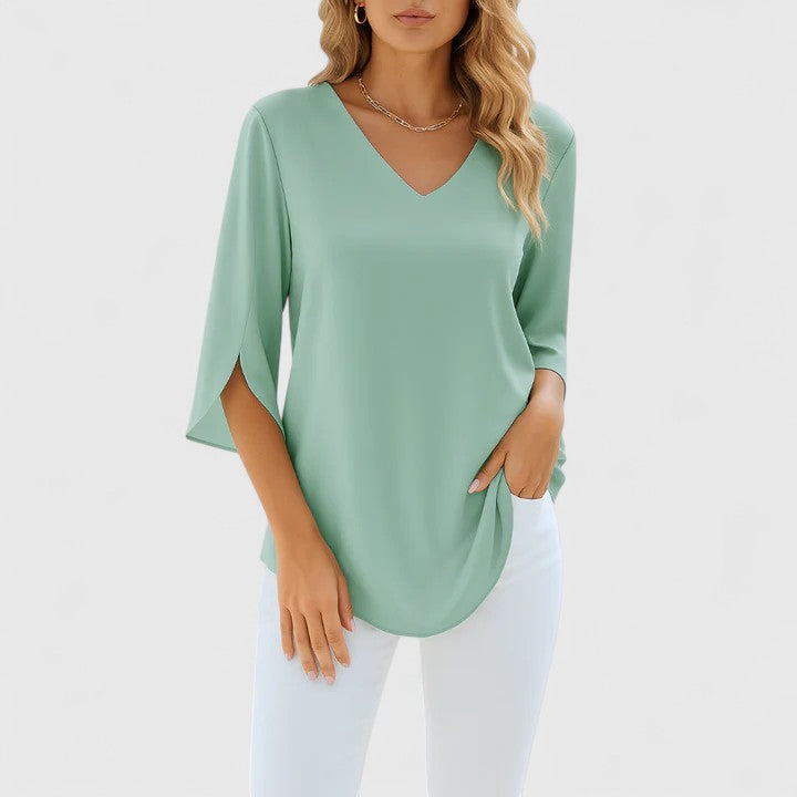 Elionara | Elegant V-Neck Blouse