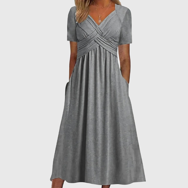 Viola™ | Flattering Tummy Control Midi Dress