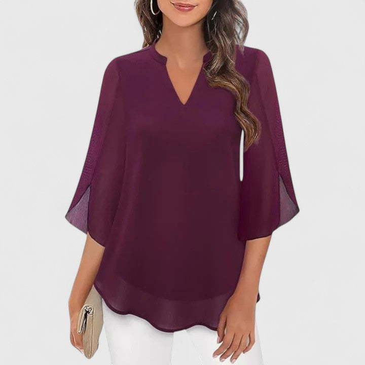 Ellie | Sophisticated Chiffon Blouse