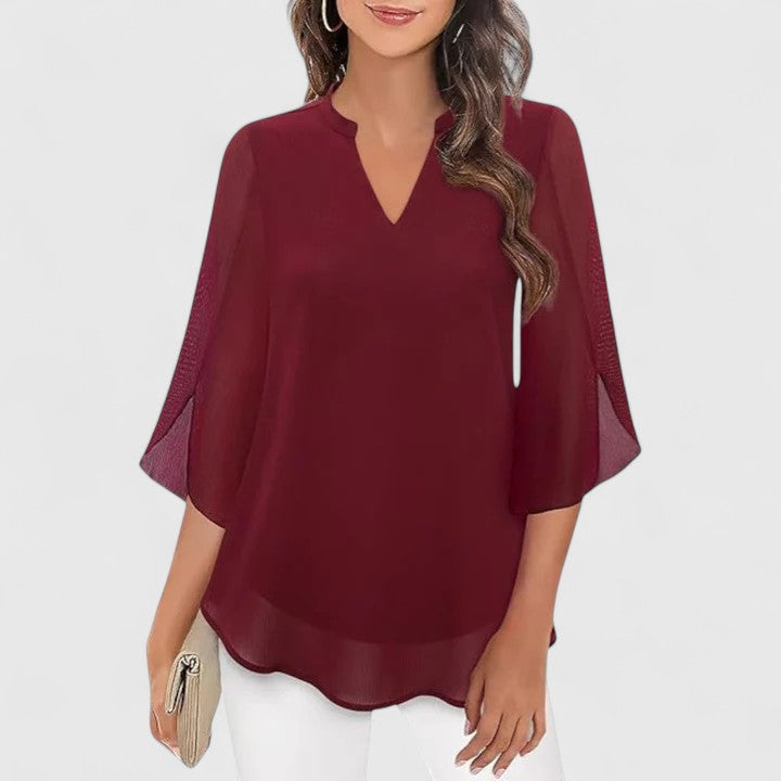 Ellie | Sophisticated Chiffon Blouse