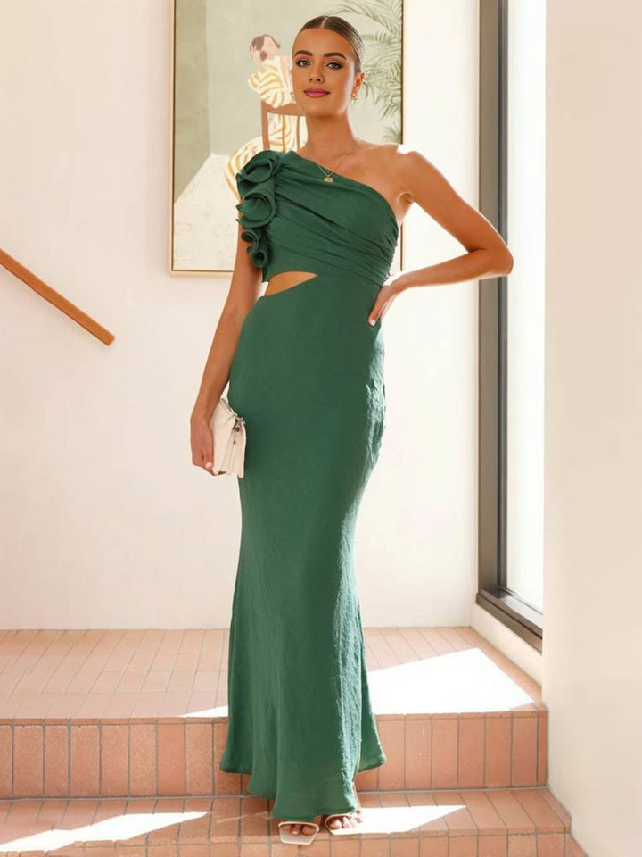Shamine | Asymmetrical One-Shoulder Wedding Guest Dress