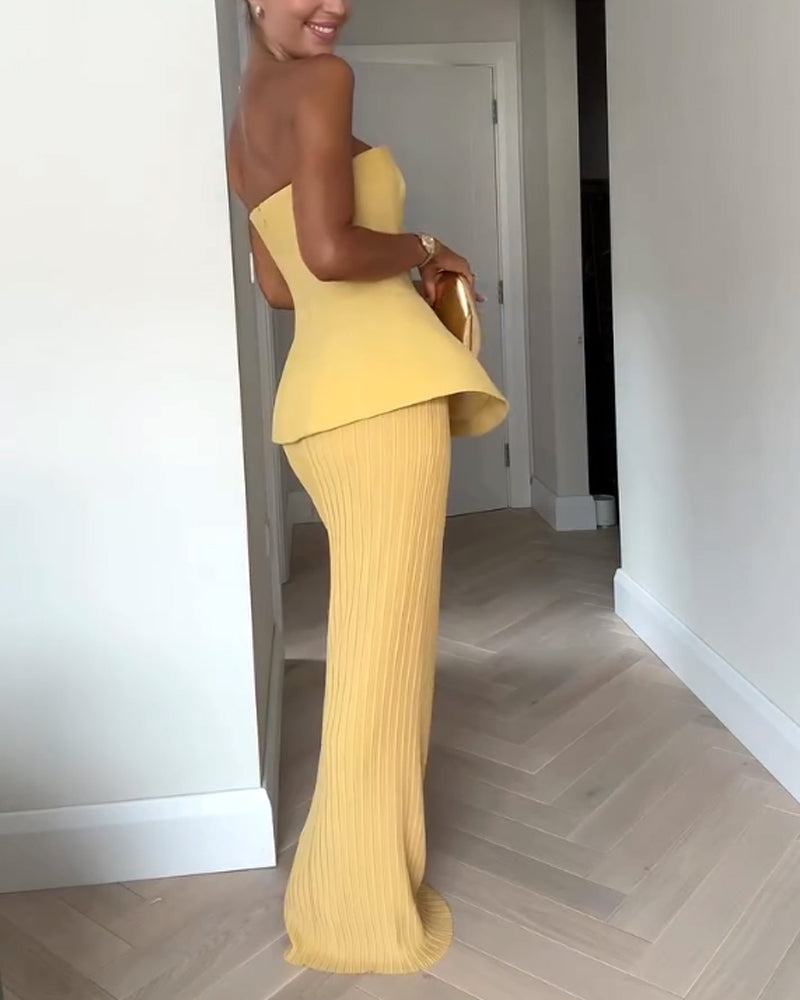 Camila | Strapless Elegant Wedding Guest Dress
