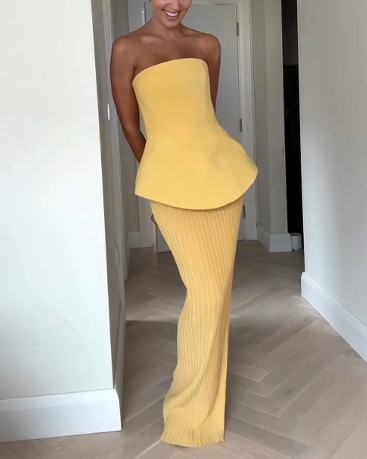 Camila | Strapless Elegant Wedding Guest Dress