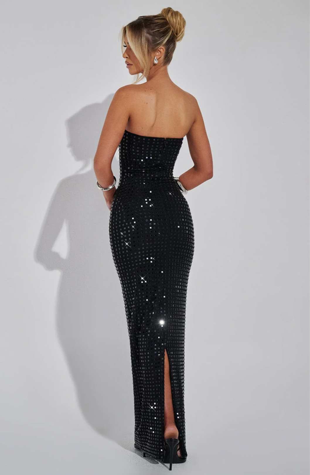 Lilou | Rhinestone Maxi Wedding Guest Dress