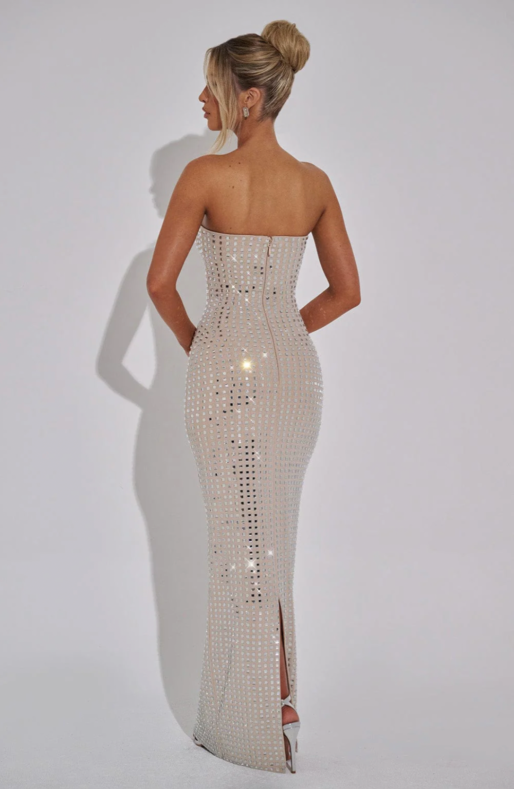 Lilou | Rhinestone Maxi Wedding Guest Dress