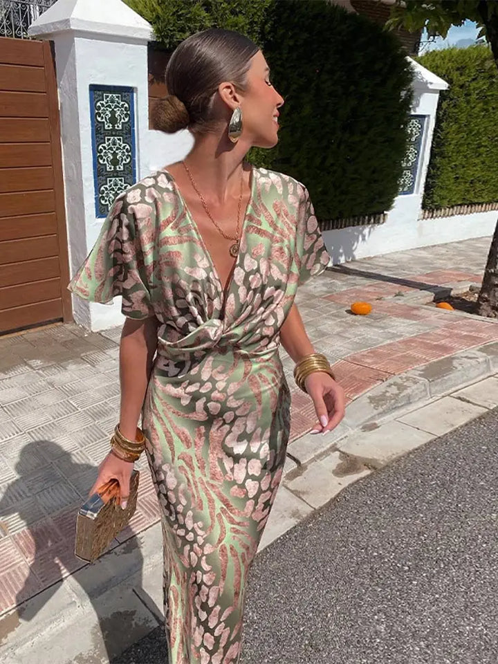 Clara | Wrap Wedding Guest Dress