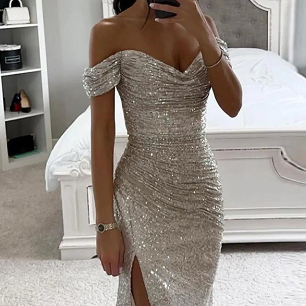Avery | Off-Shoulder Evening Wedding Guest Dress