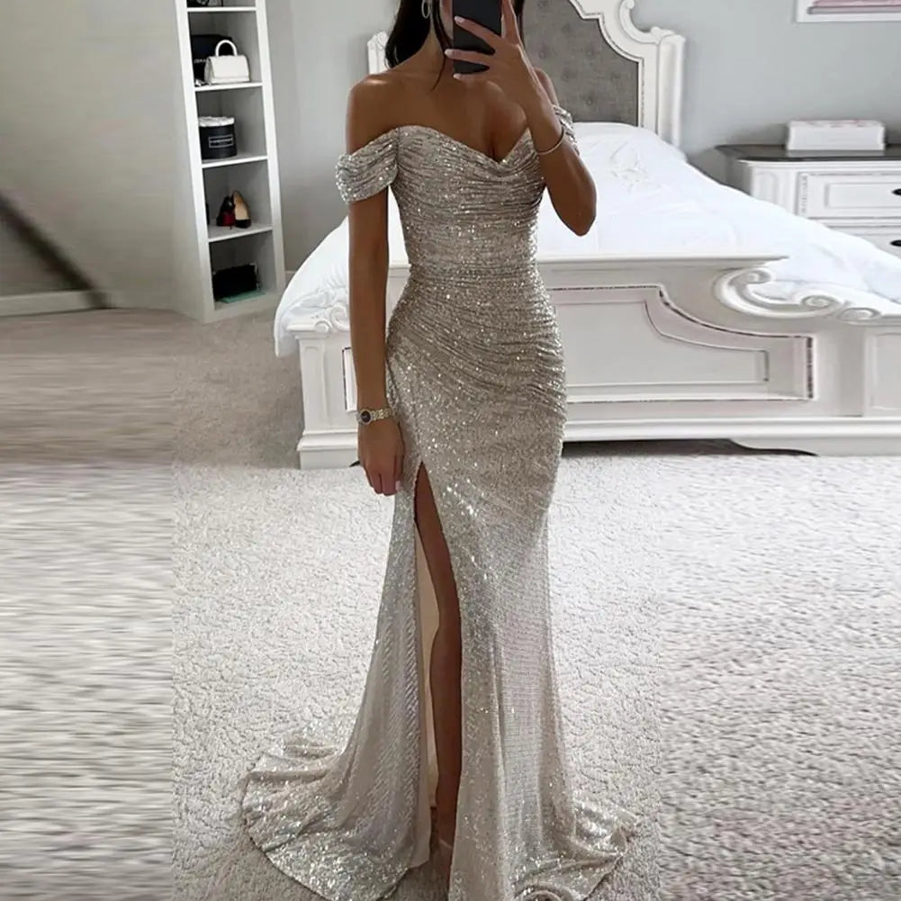 Avery | Off-Shoulder Evening Wedding Guest Dress