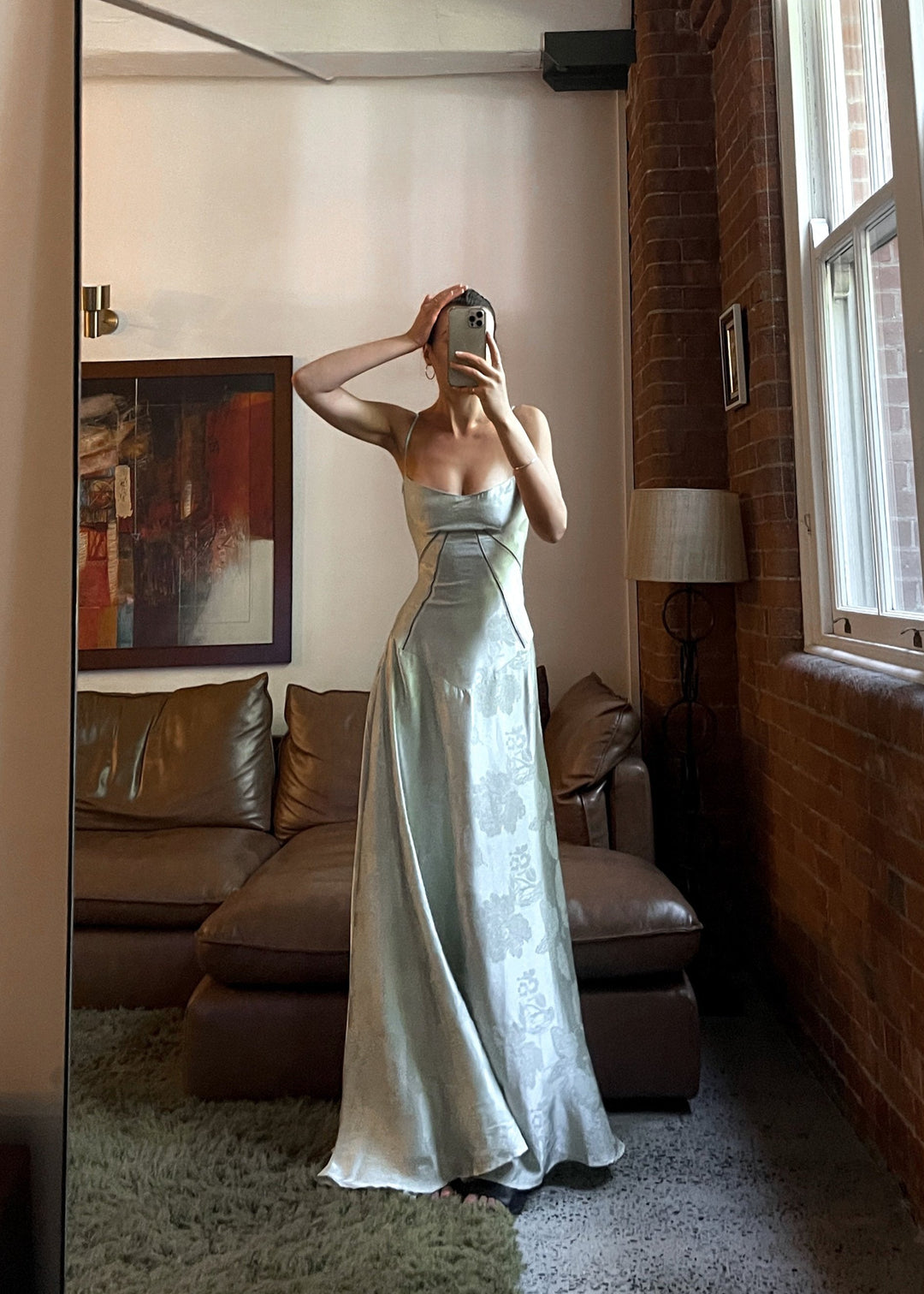 Elena | Satin Strap Maxi Wedding Guest Dress