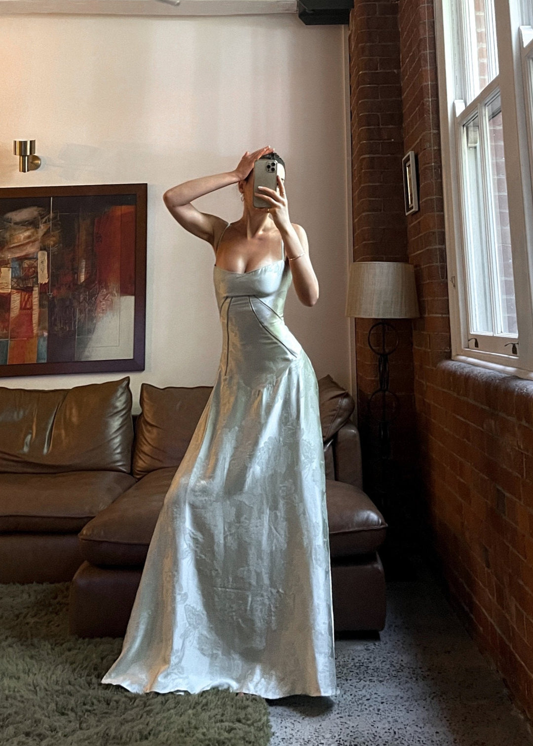 Elena | Satin Strap Maxi Wedding Guest Dress