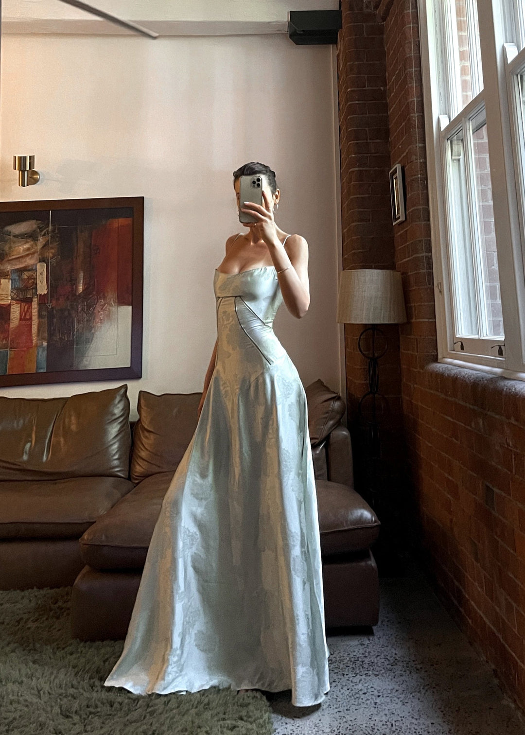 Elena | Satin Strap Maxi Wedding Guest Dress