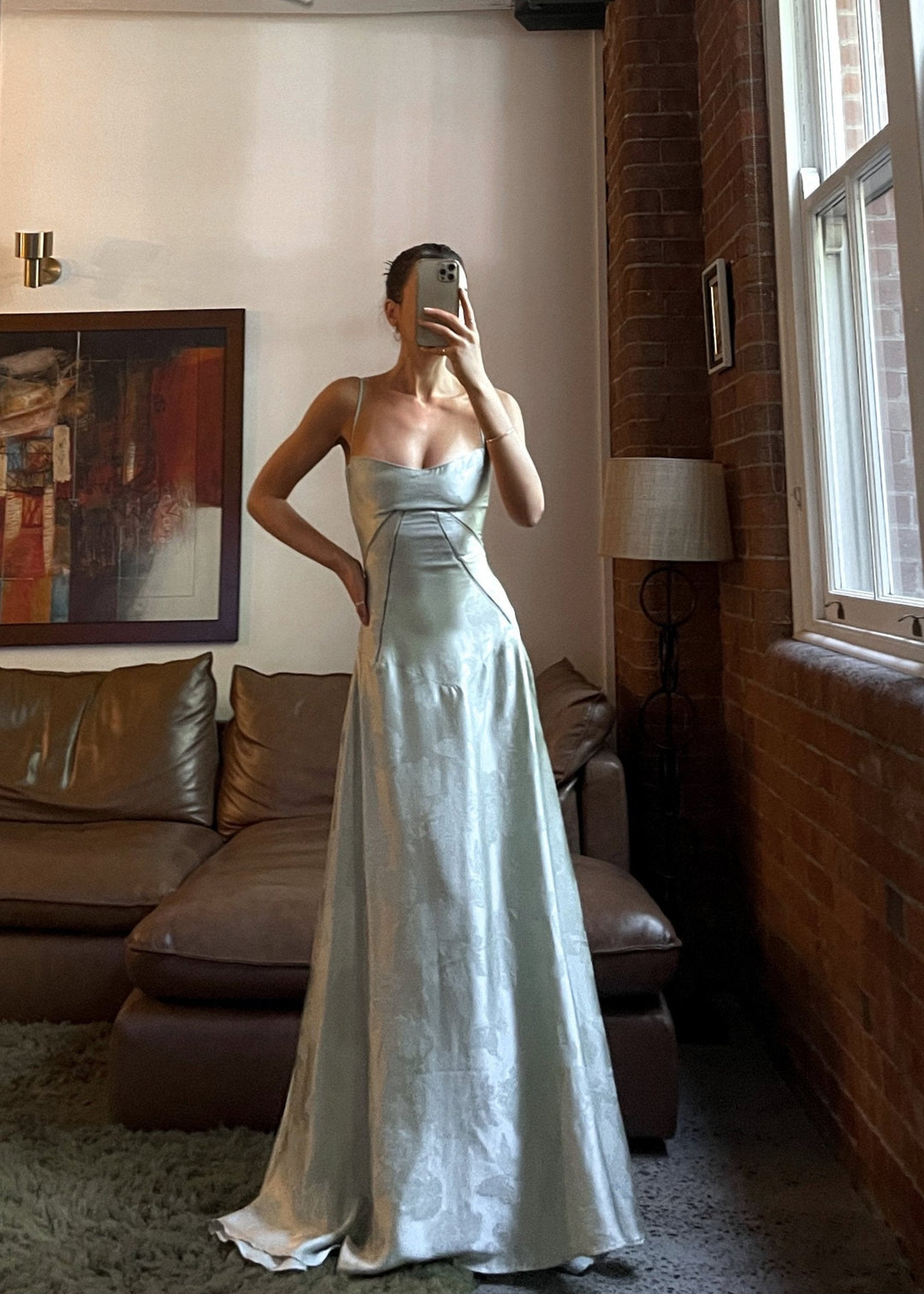 Elena | Satin Strap Maxi Wedding Guest Dress