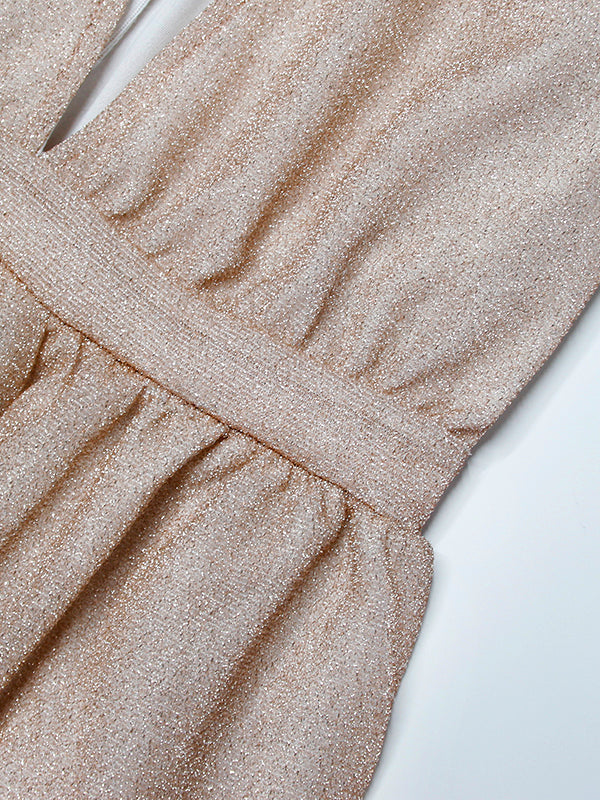Sarai | Shimmer Sleeve Wedding Guest Dress