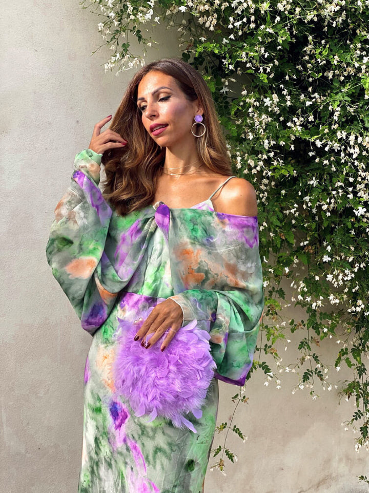 Blythe | Tie-Dye Maxi Wedding Guest Dress