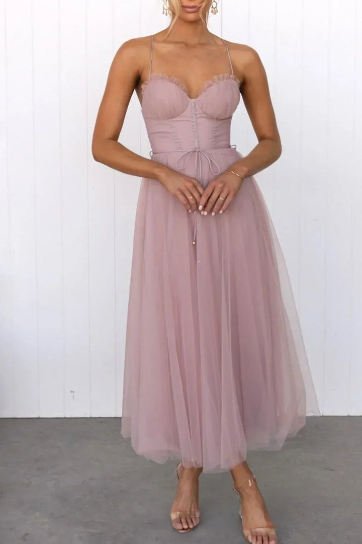 Kiera | Lace Corset Wedding Guest Dress