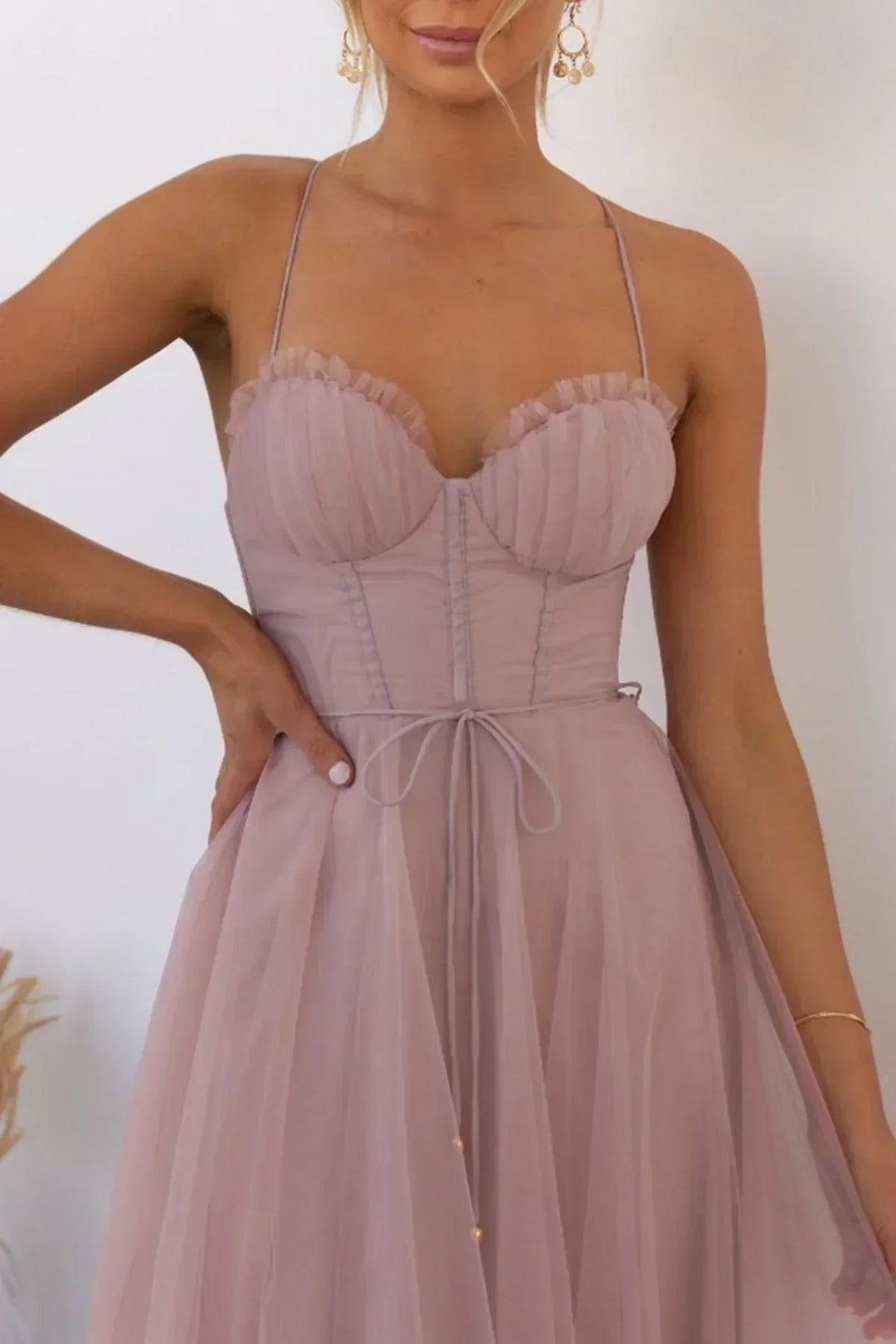 Kiera | Lace Corset Wedding Guest Dress