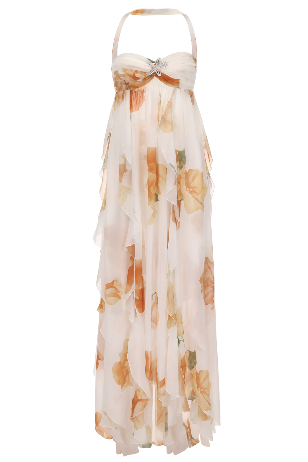 Gwen | Halter Maxi Wedding Guest Dress