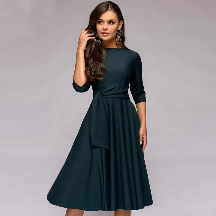 Emily | Elegant Swing Wedding Guest Dress