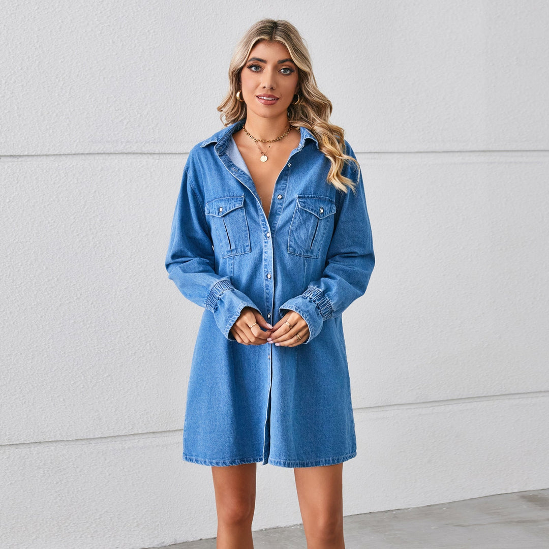 Natalie | Chic Denim Shirt Dress