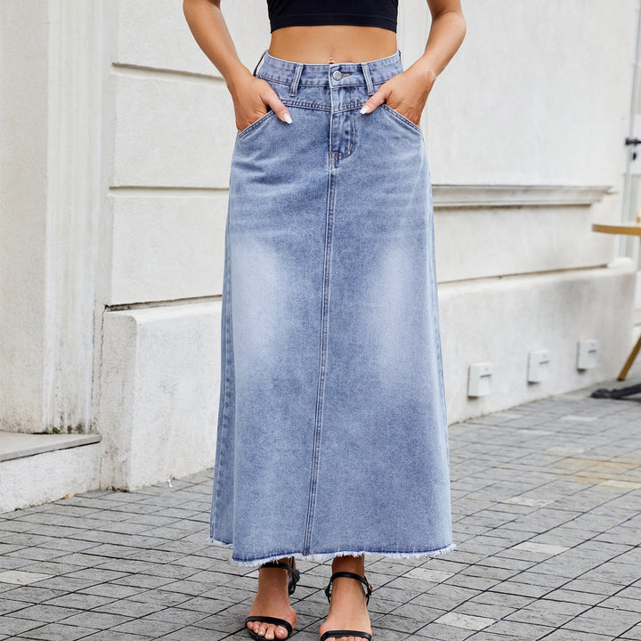 Madeline | High-Waist Maxi Denim Skirt