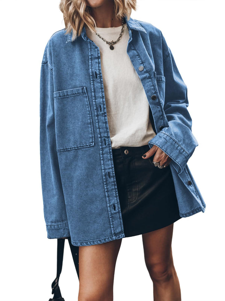 Grace | Oversized Denim Shirt Jacket