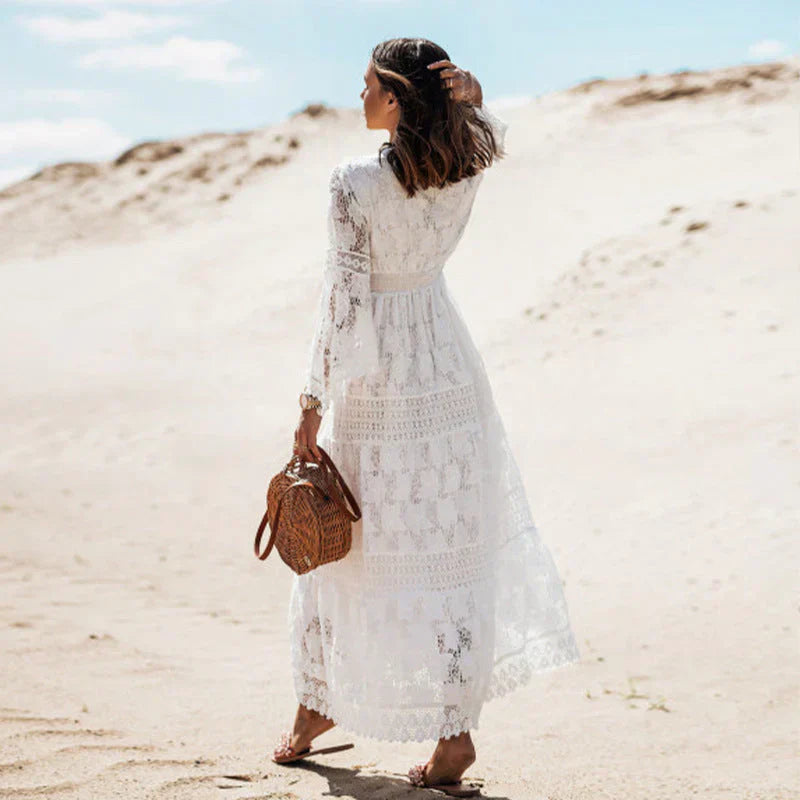 Daniela | Boho Long Sleeve Wedding Guest Dress