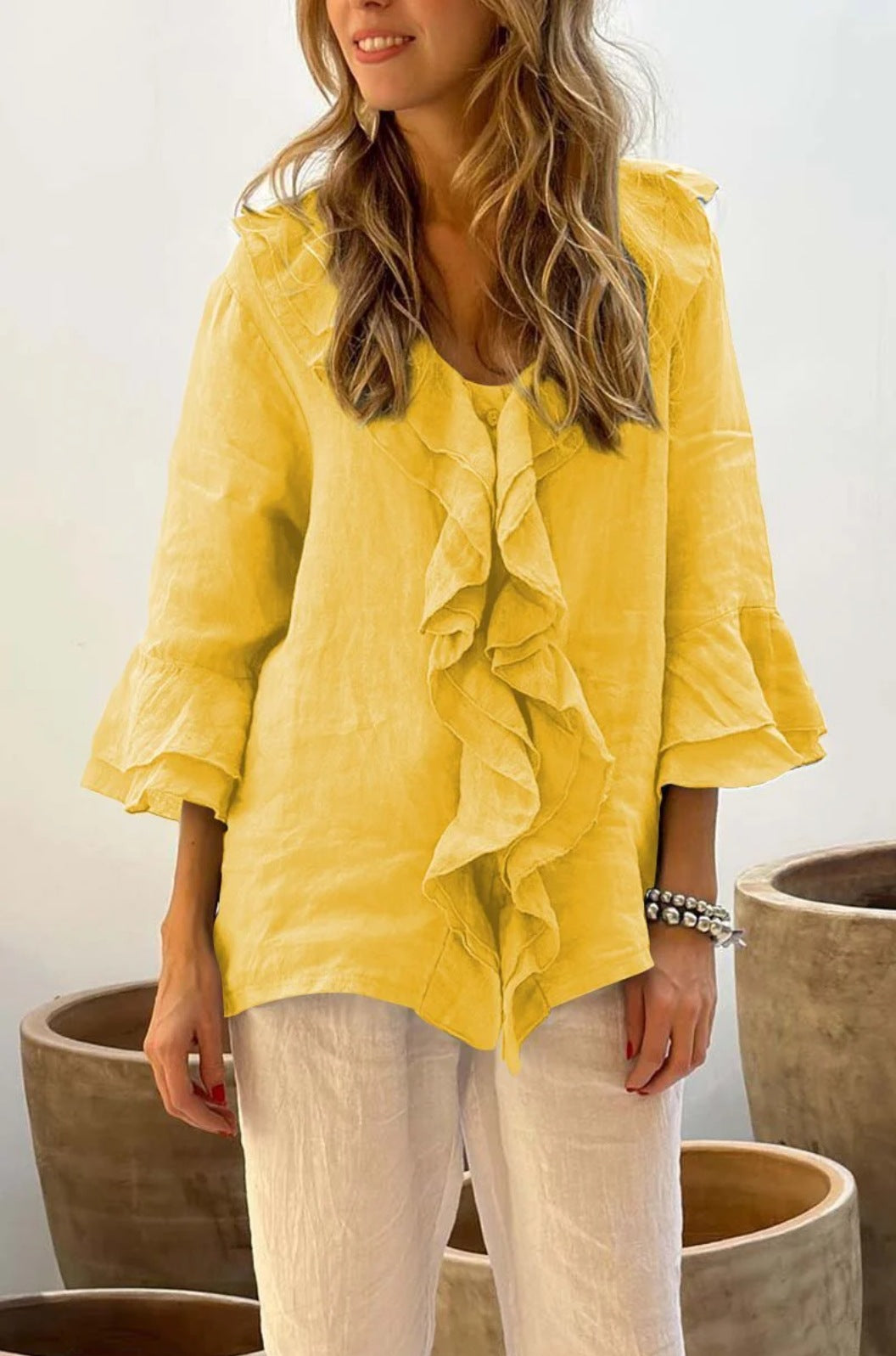 Cherry™ | Stylish Ruffled Blouse