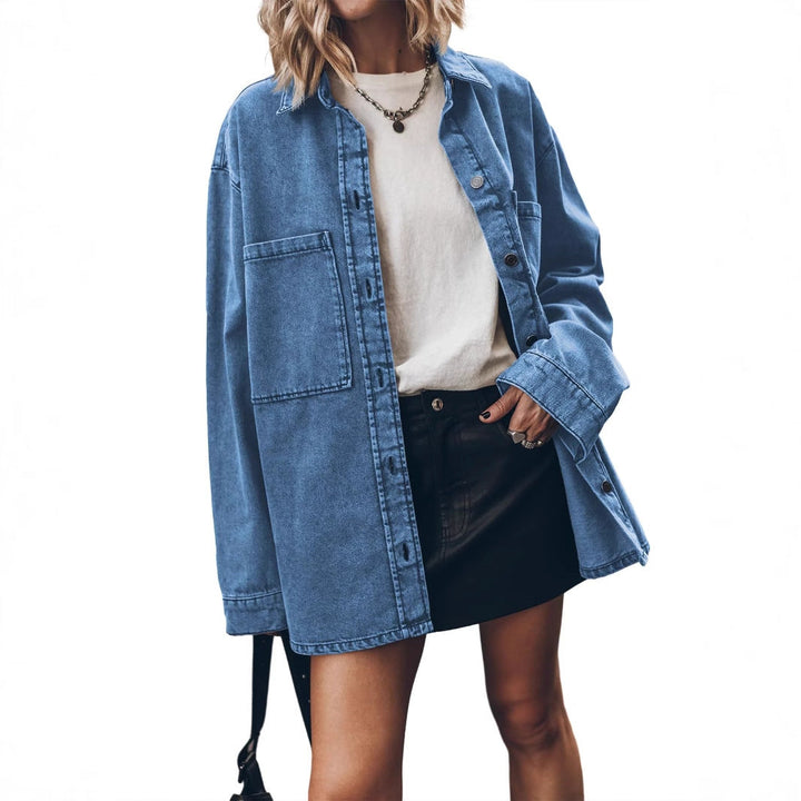 Grace | Oversized Denim Shirt Jacket