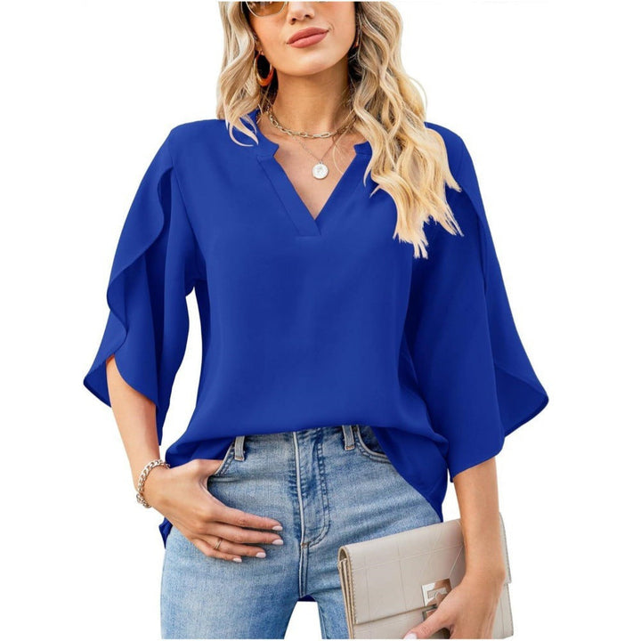 Leni™ | Elegant V-Neck Top