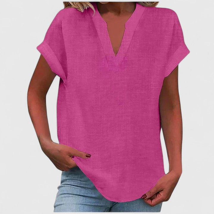 Xavinah | Comfort V-Neck Blouse